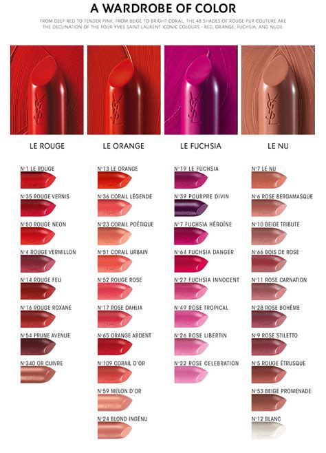 nordstrom ysl lipstick 52|ysl lipstick color chart.